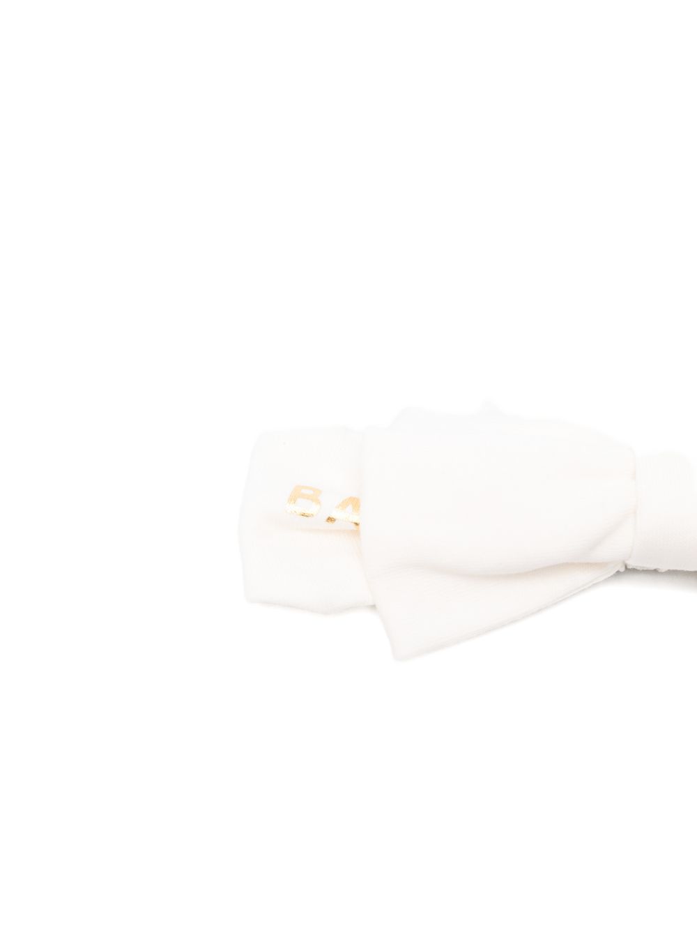 Fascia per capelli per neonata Balmain Kids bianca con dettaglio logo oro BZ0004 Z3672 102OR BALMAIN KIDS 