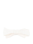 Fascia per capelli per neonata Balmain Kids bianca con dettaglio logo oro BZ0004 Z3672 102OR BALMAIN KIDS 