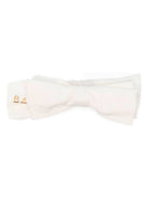 Fascia per capelli per neonata Balmain Kids bianca con dettaglio logo oro BZ0004 Z3672 102OR BALMAIN KIDS 