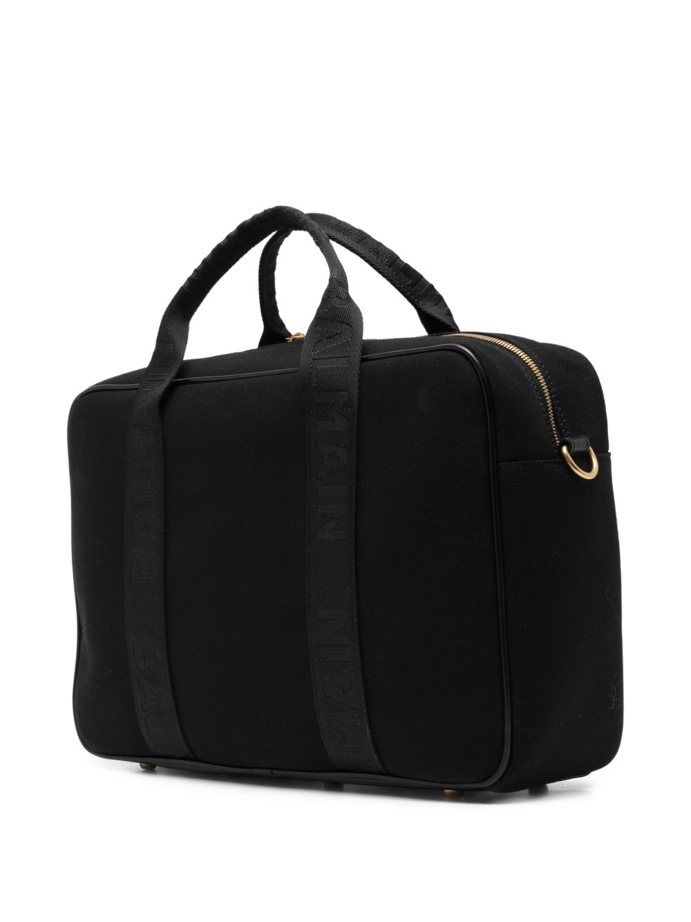 Borsa fasciatoio per neonati Balmain Kids nera con logo sul davanti BZ0508 Z0042 930BC BALMAIN KIDS 