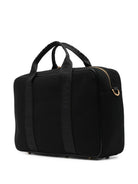 Borsa fasciatoio per neonati Balmain Kids nera con logo sul davanti BZ0508 Z0042 930BC BALMAIN KIDS 