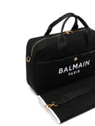 Borsa fasciatoio per neonati Balmain Kids nera con logo sul davanti BZ0508 Z0042 930BC BALMAIN KIDS 