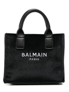Borsa per bambina Balmain Kids nera con finitura in velluto BZ0B08 Z3391 930BC BALMAIN KIDS 