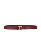 Cintura per bambini Balmain Kids rossa con fibbia con logo color oro BZ0I51 Z1371 530OR BALMAIN KIDS 