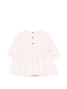 Abito per neonata Balmain Kids rosa con logo sul davanti BZ1050 Z3183 508NE BALMAIN KIDS 