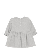 Abito per neonata Balmain Kids grigio con logo sul davanti BZ1050 Z3188 806RS BALMAIN KIDS 