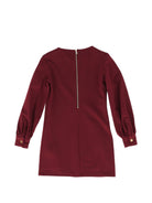 Abito per bambina Balmain Kids rosso con placca logo color oro BZ1B00 J0371 530OR BALMAIN KIDS 