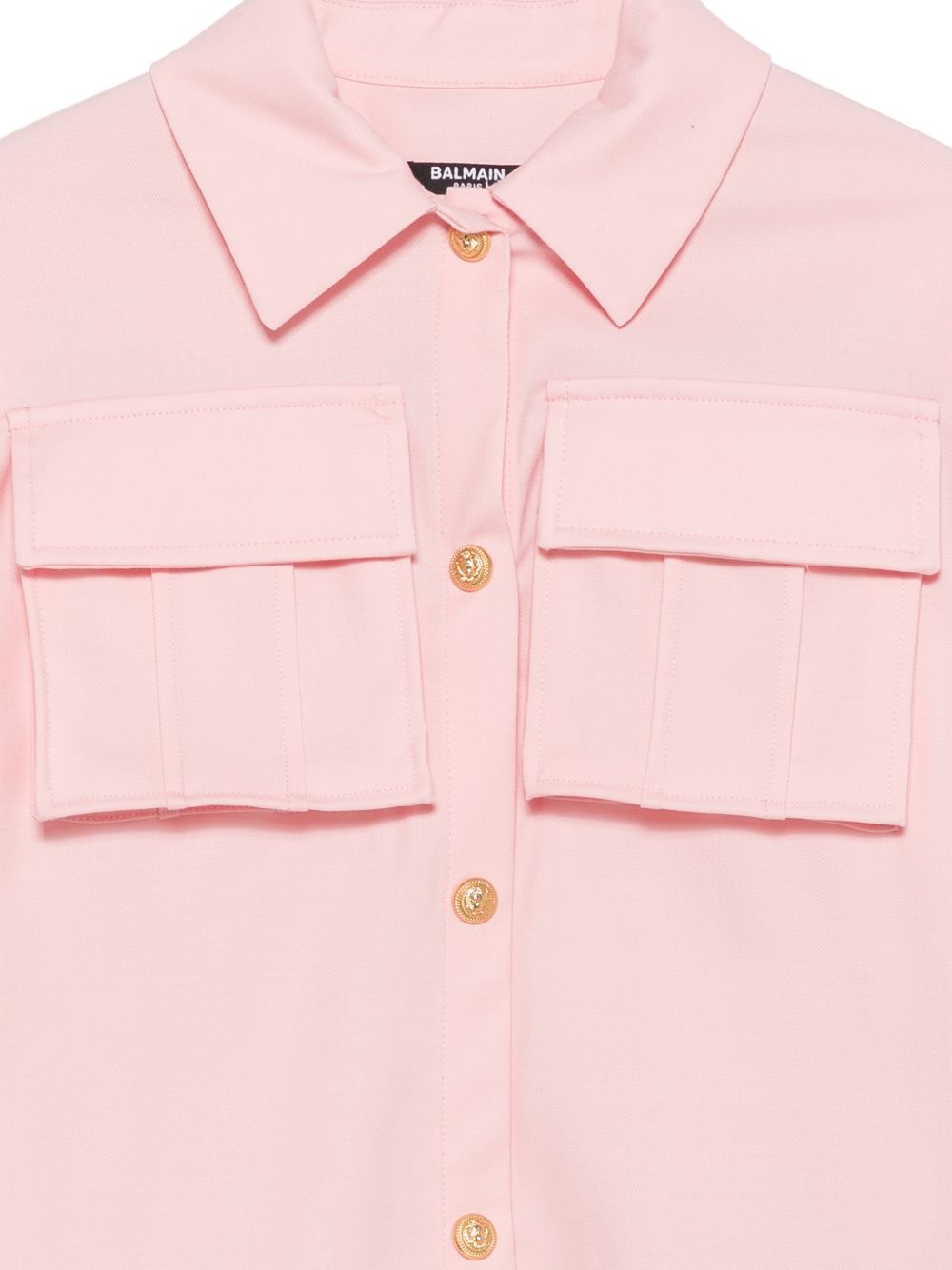 Abito per bambina Balmain Kids rosa con colletto classico BZ1B10 I0196 50HOR BALMAIN KIDS 