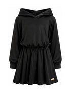 Abito per bambina Balmain Kids nero con design arricciato BZ1B40 K0005 930OR BALMAIN KIDS 