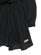Abito per bambina Balmain Kids nero con design arricciato BZ1B40 K0005 930OR BALMAIN KIDS 