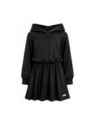 Abito per bambina Balmain Kids nero con design arricciato BZ1B40 K0005 930OR BALMAIN KIDS 
