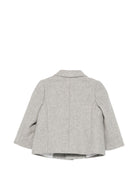 Blazer per neonato Balmain Kids grigio con revers a punta BZ2514 I0341 806OR BALMAIN KIDS 