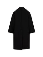 Cappotto per bambina Balmain Kids nero con revers oversize BZ2A40 E0169 930OR BALMAIN KIDS 