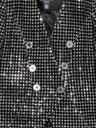 Blazer per bambina Balmain Kids nero con decorazioni paillettes all-over BZ2A64 U0283 930AG BALMAIN KIDS 