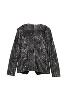 Blazer per bambina Balmain Kids nero con decorazioni paillettes all-over BZ2A64 U0283 930AG BALMAIN KIDS 
