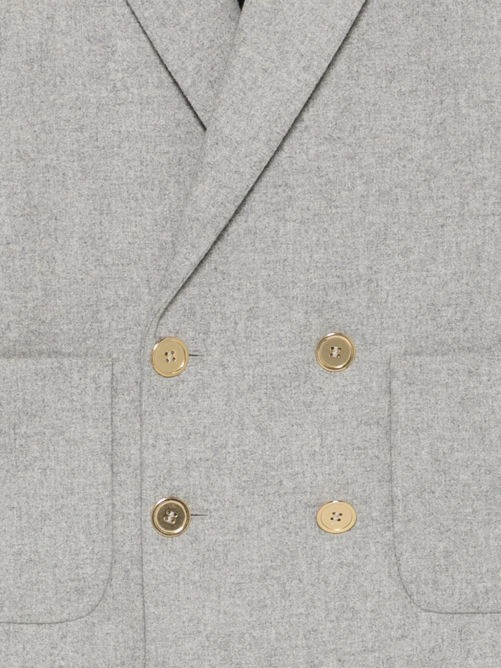 Cappotto per bambino Balmain Kids grigio con revers a punta BZ2H24 I0341 806OR BALMAIN KIDS 