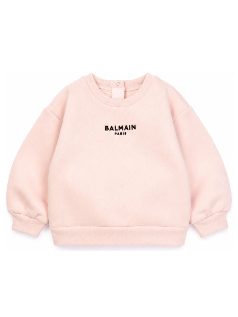 Felpa per neonata Balmain Kids rosa con stampa grafica sul davanti BZ4010 Z3183 508NE BALMAIN KIDS 