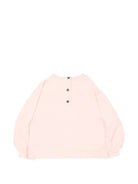 Felpa per neonata Balmain Kids rosa con stampa grafica sul davanti BZ4010 Z3183 508NE BALMAIN KIDS 