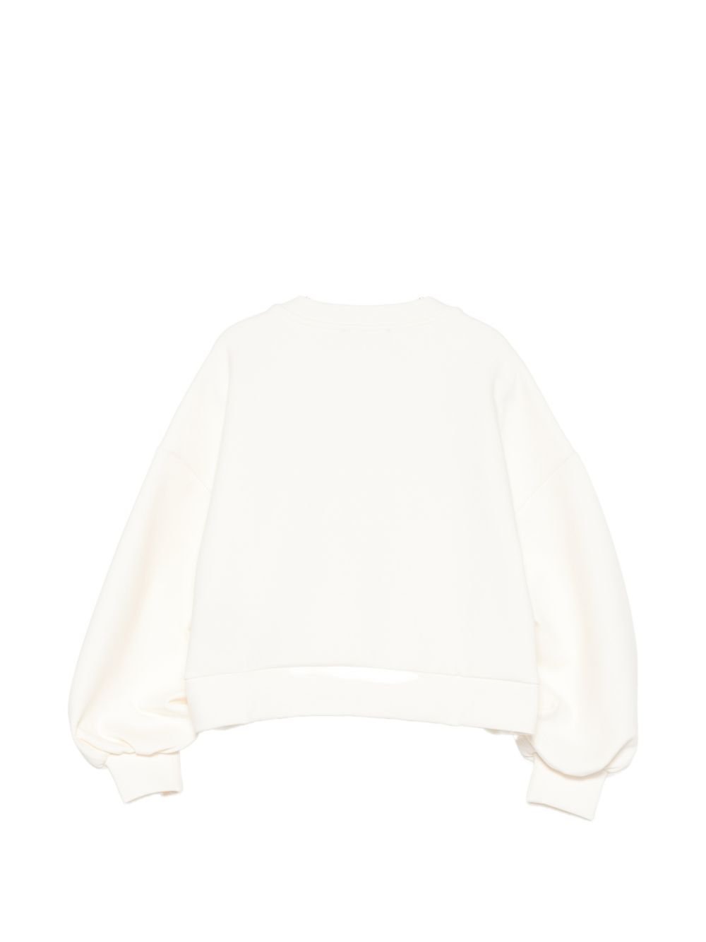 Felpa per bambini Balmain Kids bianca con logo stampato sul davanti BZ4A50 Z3728 102NE BALMAIN KIDS 