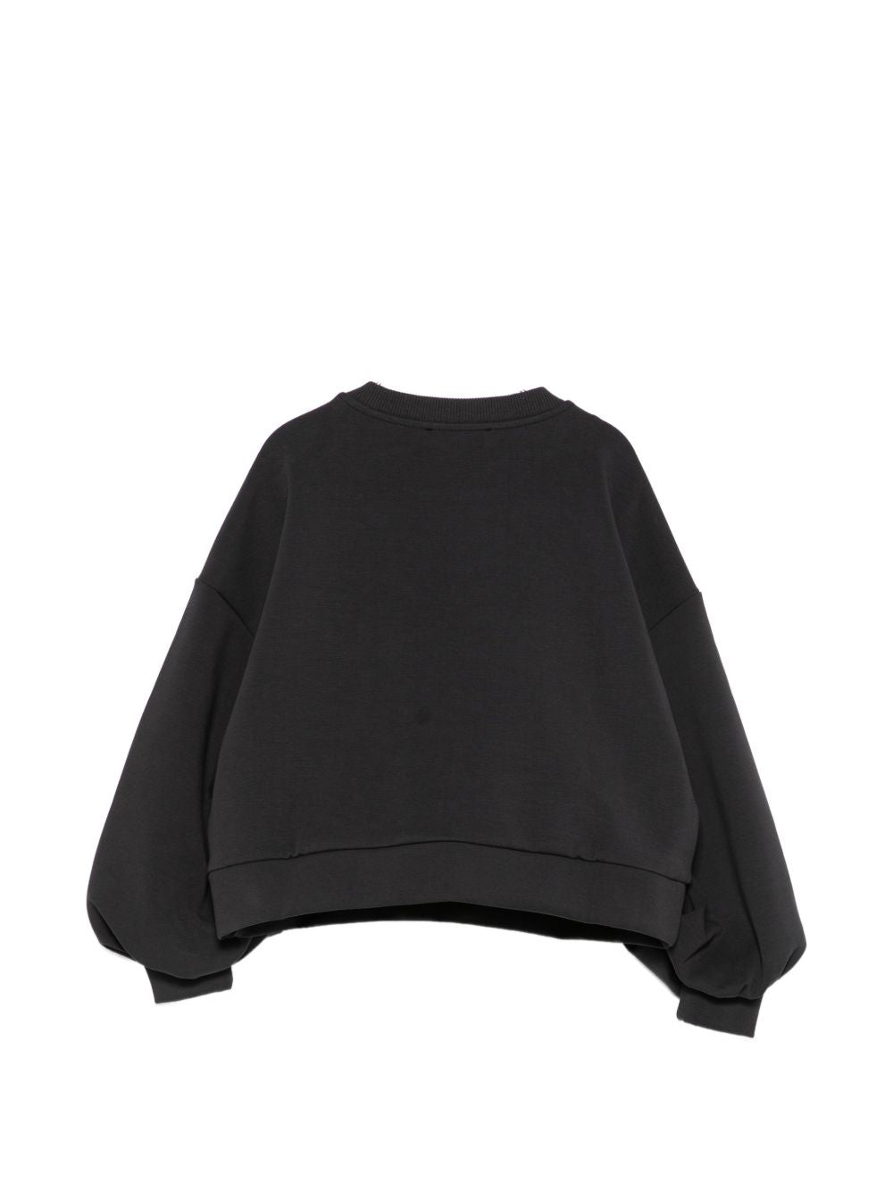 Felpa per bambina Balmain Kids nera con logo sul davanti BZ4A50 Z3728 930BC BALMAIN KIDS 