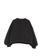 Felpa per bambina Balmain Kids nera con logo sul davanti BZ4A50 Z3728 930BC BALMAIN KIDS 