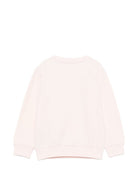 Felpa per bambina Balmain Kids rosa con bottoni decorati BZ4B30 Z3183 508OR BALMAIN KIDS 