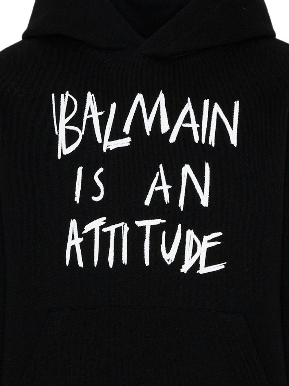 Felpa per bambino Balmain Kids nera con stampa slogan BZ4H00 Z3183 930BC BALMAIN KIDS 