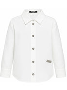 Camicia per bambina Balmain Kids bianca con colletto classico BZ5A50 K0005 101AG BALMAIN KIDS 