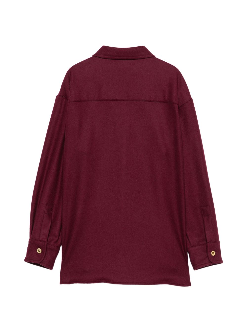 Camicia per bambino Balmain Kids bordeaux con logo sul colletto frontale BZ5H10 I0339 530OR BALMAIN KIDS 