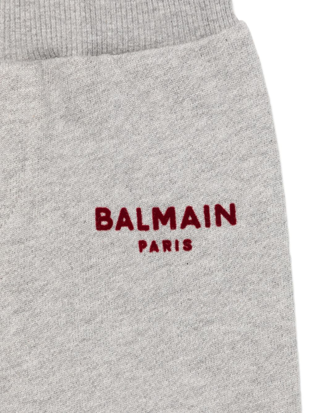 Pantaloni sportivi per neonato Balmain Kids grigi con dettaglio logo a contrasto BZ6320 Z3188 806BD BALMAIN KIDS 