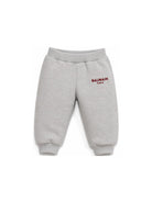 Pantaloni sportivi per neonato Balmain Kids grigi con dettaglio logo a contrasto BZ6320 Z3188 806BD BALMAIN KIDS 