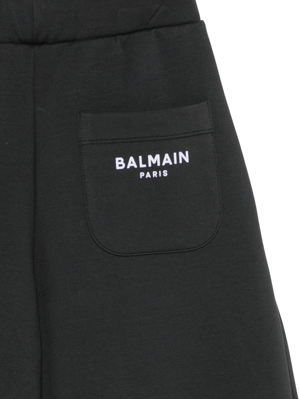 Pantaloni per bambina Balmain Kids neri con logo sul retro BZ6A80 Z3728 930BC BALMAIN KIDS 