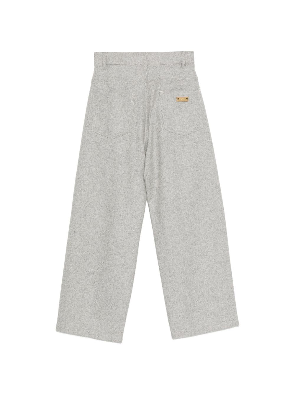 Pantaloni per bambino Balmain Kids grigi con motivo mélange BZ6H80 I0341 806OR BALMAIN KIDS 