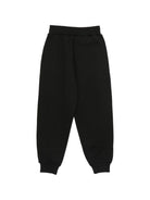Pantaloni per bambino Balmain Kids neri con logo ricamato sul davanti BZ6I00 Z3183 930 BALMAIN KIDS 