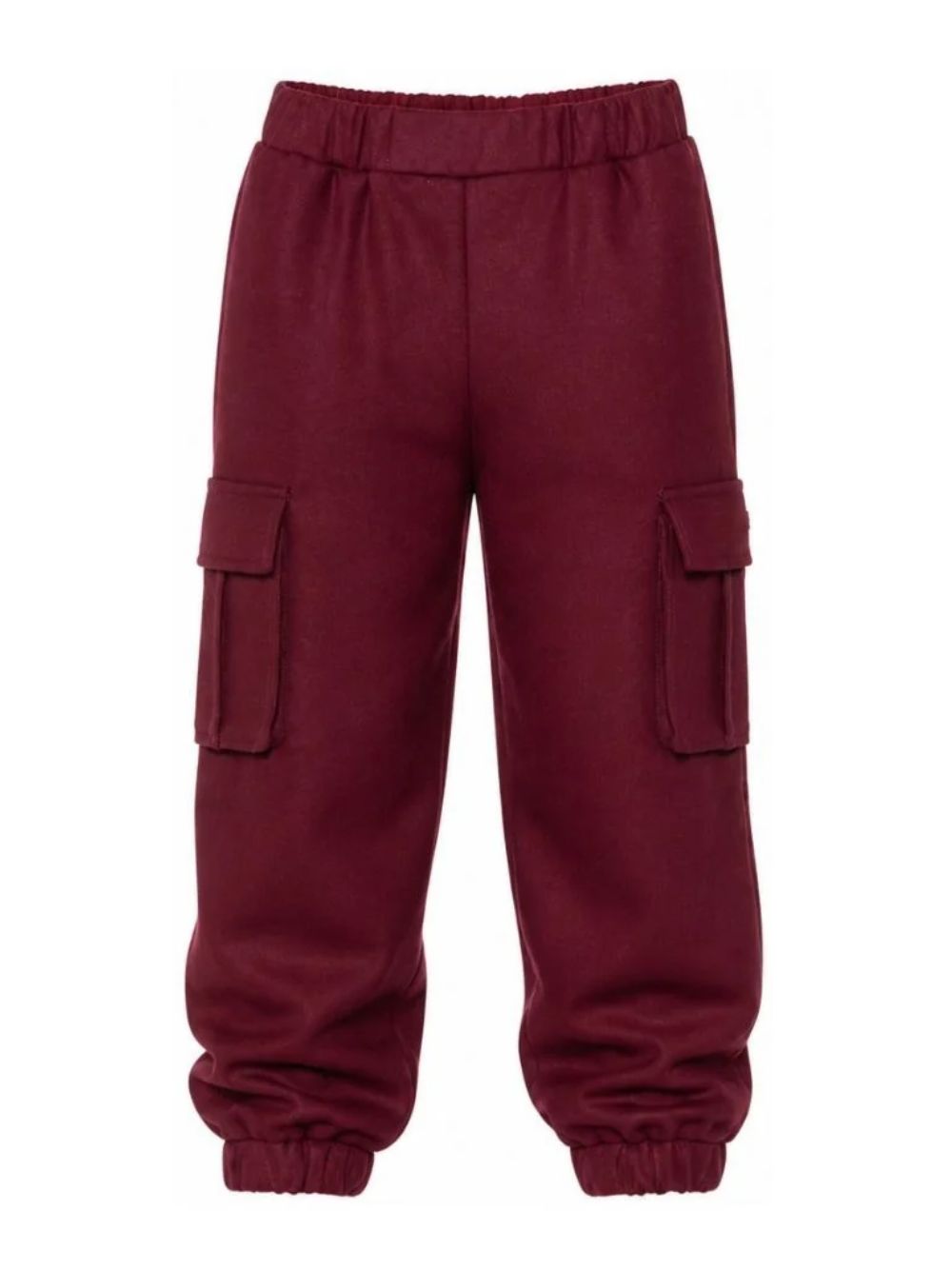 Pantaloni per bambino Balmain Kids rossi con due tasche cargo laterali BZ6I20 I0339 530OR BALMAIN KIDS 