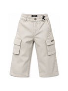 Pantaloni per bambino Balmain Kids grigi con tasche cargo sul davanti BZ6L40 Z3702 902AG BALMAIN KIDS 