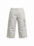 Pantaloni per bambino Balmain Kids grigi con tasche cargo sul davanti BZ6L40 Z3702 902AG BALMAIN KIDS 