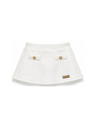 Gonna per neonata Balmain Kids bianca con bottoni decorativi BZ7011 Z3183 102 BALMAIN KIDS 