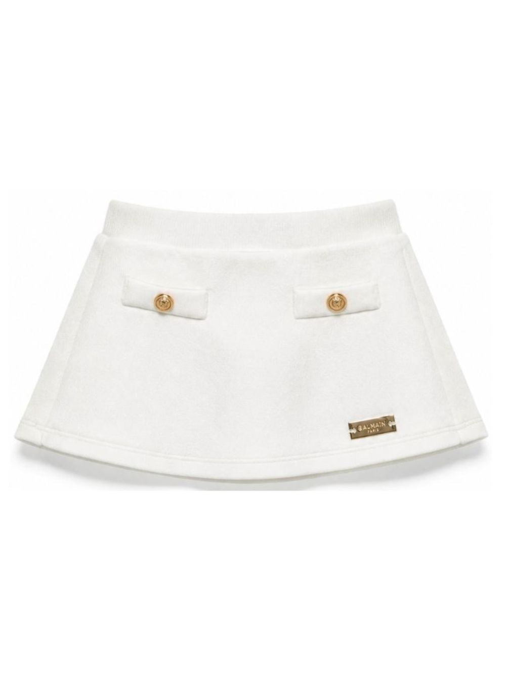 Gonna per neonata Balmain Kids bianca con bottoni decorativi BZ7011 Z3183 102 BALMAIN KIDS 