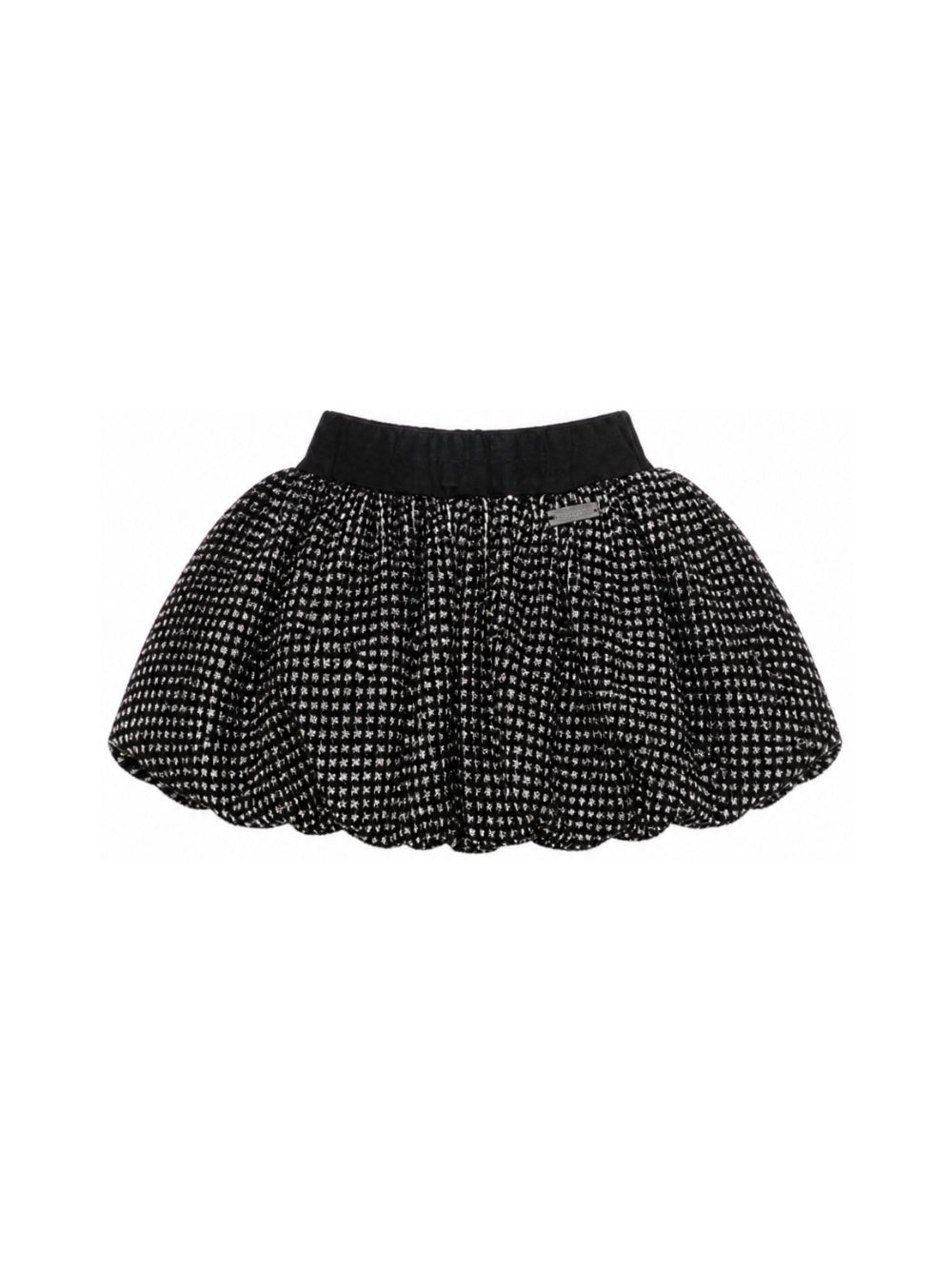 Gonna per bambina Balmain Kids nera con paillettes all-over BZ7A51 U0283 930AG BALMAIN KIDS 
