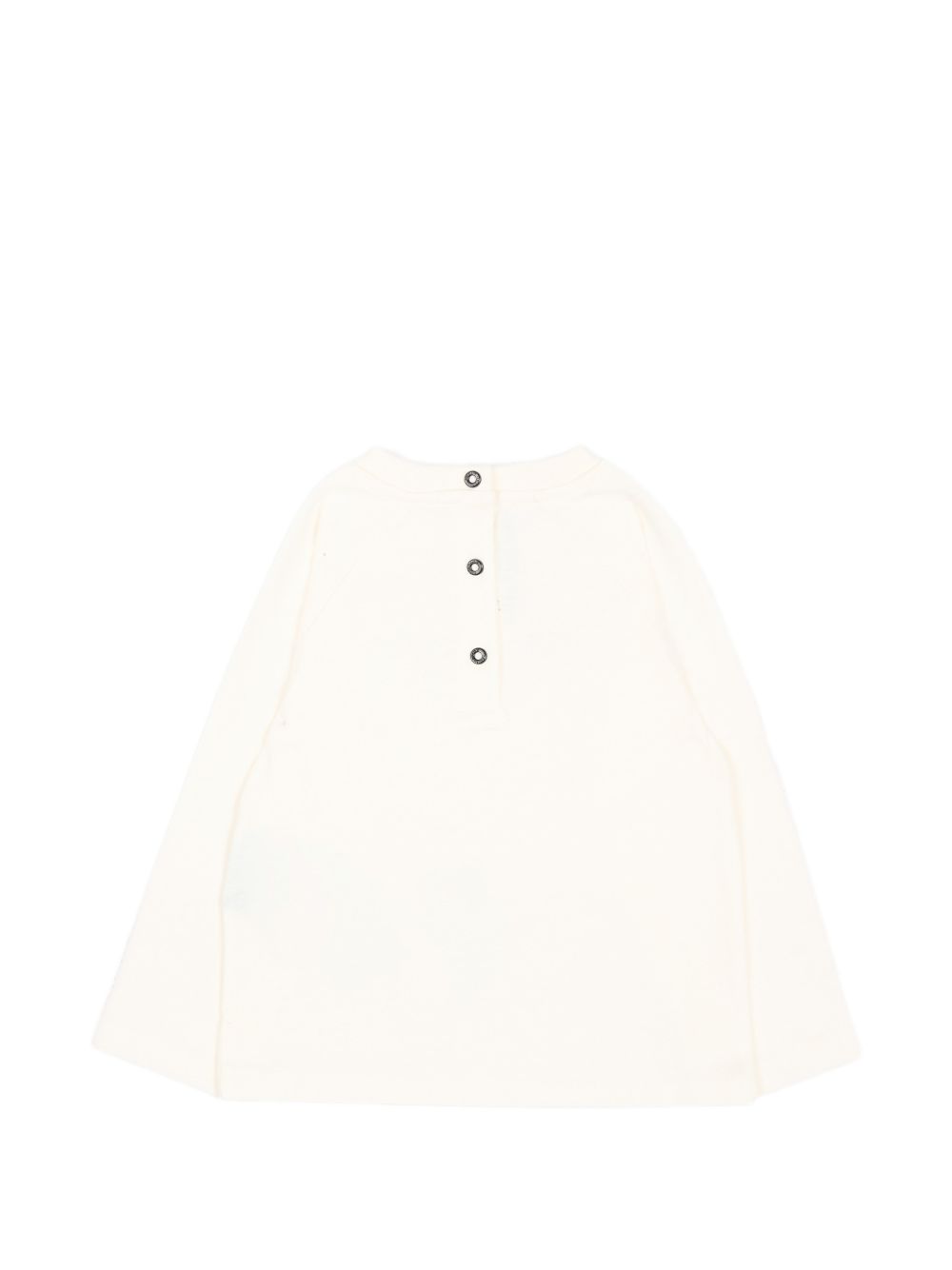 T-shirt per neonati Balmain Kids bianca con stampa logo BZ8310 Z3672 102NE BALMAIN KIDS 