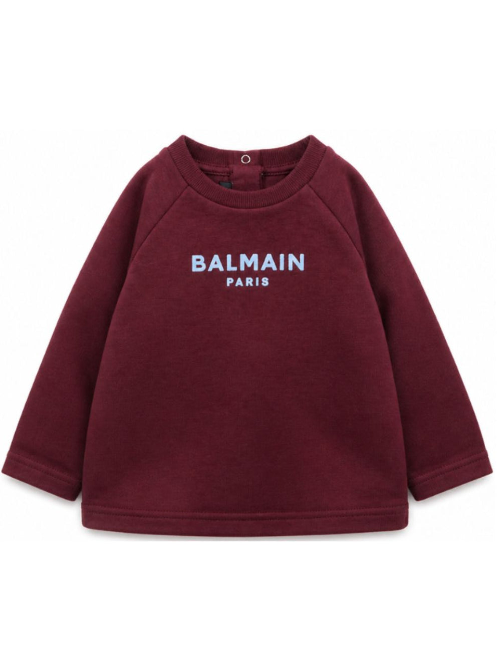 T-shirt per neonato Balmain Kids bordeaux con maniche reglan BZ8310 Z3672 530CE BALMAIN KIDS 