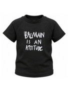 T-shirt per bambino Balmain Kids nera con scritta sul davanti BZ8H01 Z3672 930BC BALMAIN KIDS 