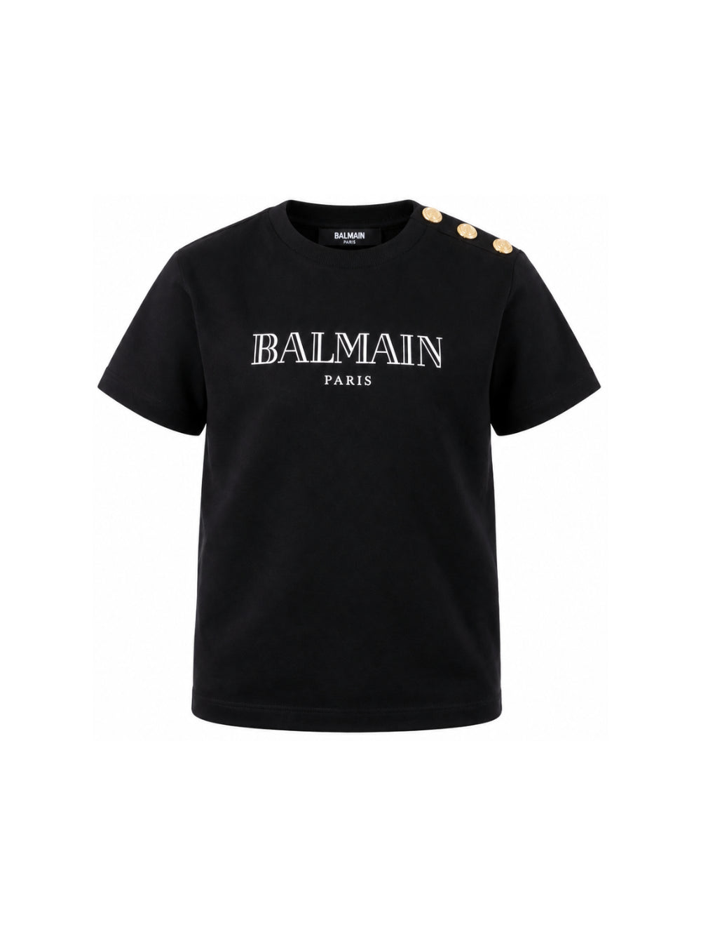 T-shirt per bambino Balmain Kids nera con stampa logo BZ8H51 Z3672 930BC BALMAIN KIDS 