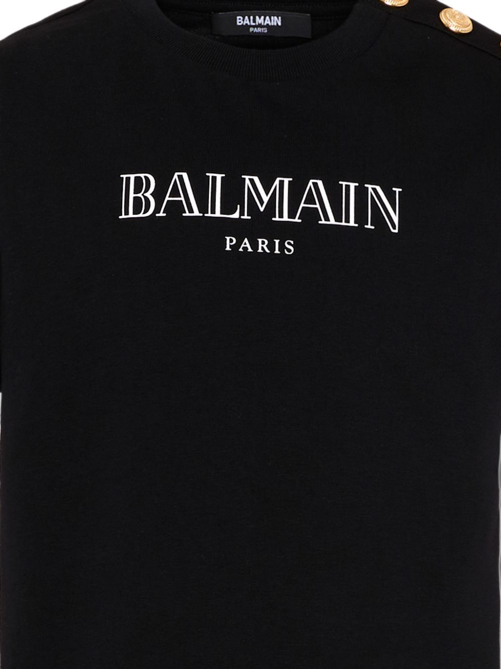 T-shirt per bambino Balmain Kids nera con stampa logo BZ8H51 Z3672 930BC BALMAIN KIDS 