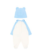 Set tutina e cappellino per neonato Balmain Kids azzurro con stampa grafica tigre sul davanti BZB330 Z3672 102CE BALMAIN KIDS 