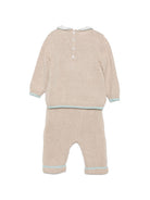 Set maglione e pantaloni per neonati  Bebé Di Almy beige con colletto alla Peter Pan 2P58 3900 BEBE' DI ALMY KIDS 