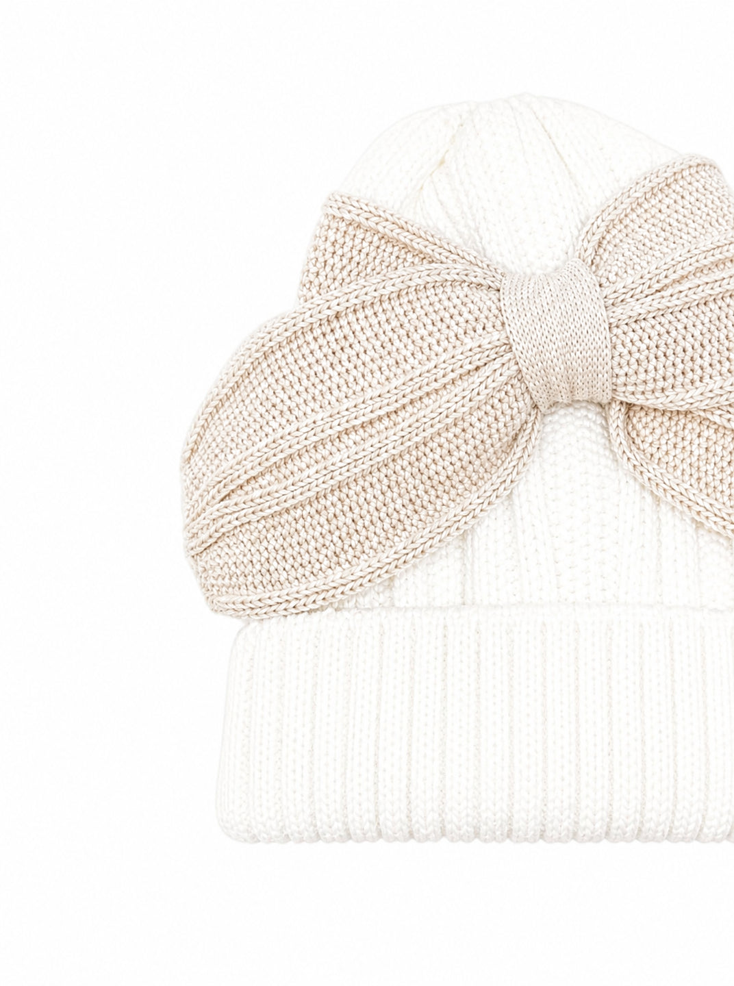 Cappello per neonata Bebè di Almy bianco con dettaglio fiocco C41 1003 BEBE' DI ALMY KIDS 