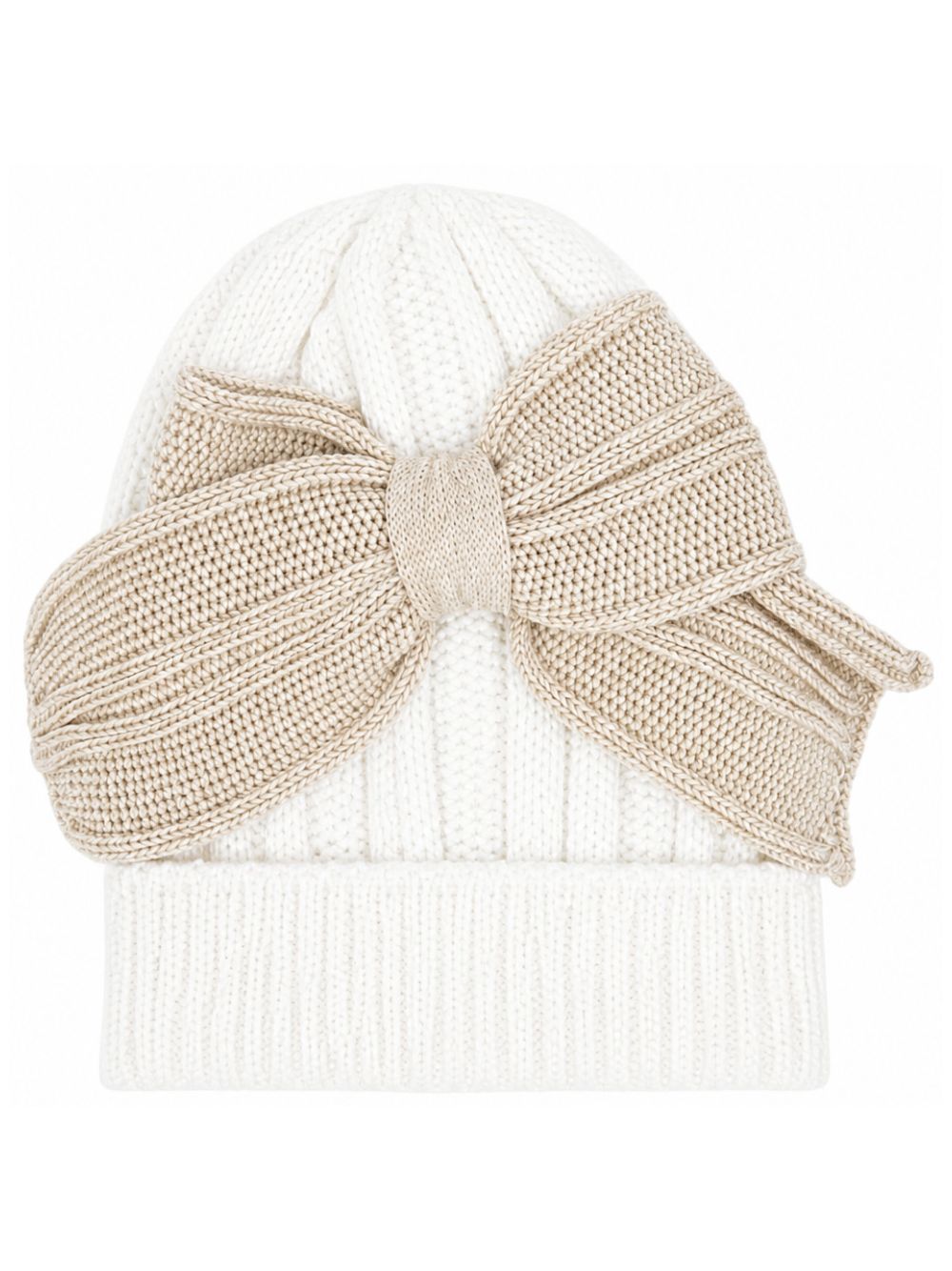 Cappello per neonata Bebè di Almy bianco con dettaglio fiocco C41 1003 BEBE' DI ALMY KIDS 