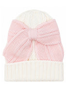 Cappello per neonata Bebè di Almy bianco con dettaglio fiocco C41 1007 BEBE' DI ALMY KIDS 